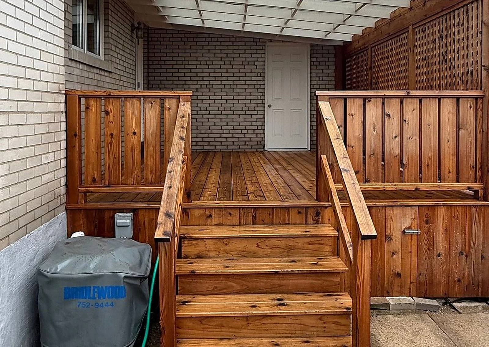 After: Stairs, Grey cedar, back to warm wood